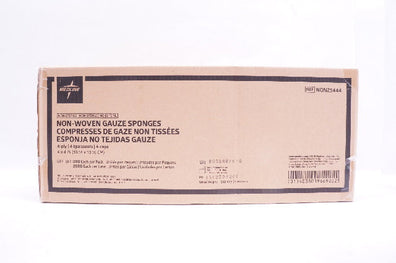 Medline NON25444 Non-Woven Gauze Sponges 4 x 4 inch 4-ply - Case of 2000